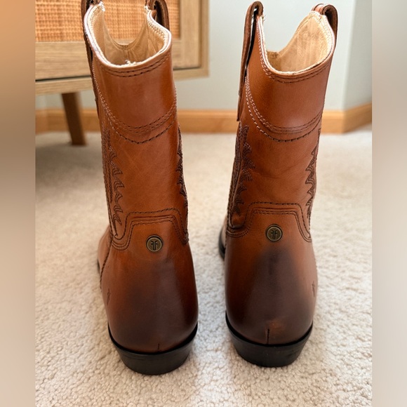 FRYE Blair Western Deco Boots in Cinnamon - Picture 8 of 11